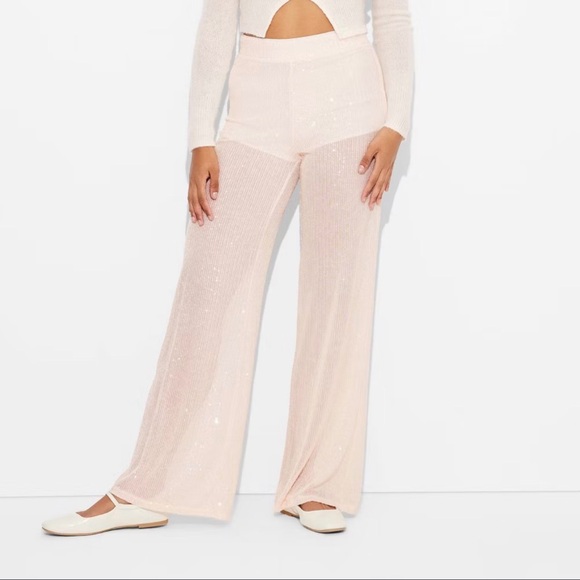 wild fable Pants - 💜 NWT Wild Fable Sequin Wide-Leg Pants
